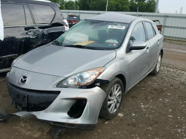 JM1BL1L8XC1596739 - 2012 MAZDA 3 I SILVER photo 2