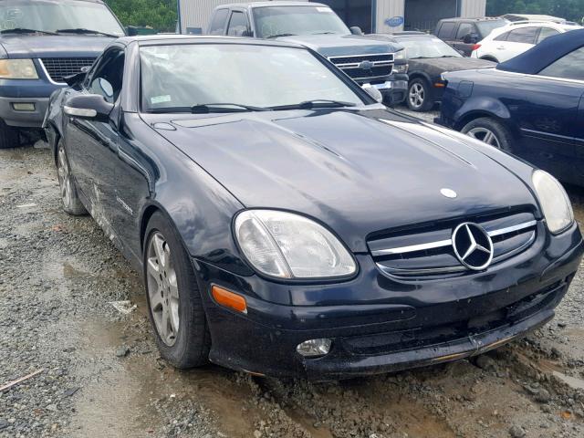 WDBKK49F51F190683 - 2001 MERCEDES-BENZ SLK 230 KO BLACK photo 1