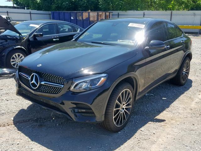 WDC0J4KB0KF603995 - 2019 MERCEDES-BENZ GLC COUPE BLACK photo 2