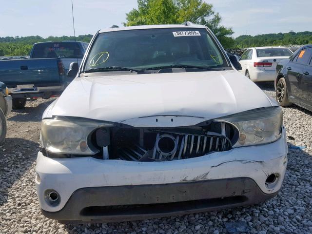 5GADS13S272270121 - 2007 BUICK RAINIER CX WHITE photo 9