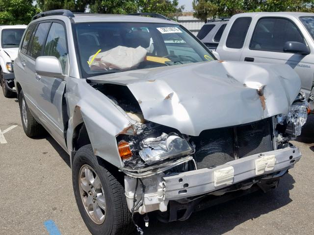 JTEDP21AX40021603 - 2004 TOYOTA HIGHLANDER SILVER photo 1