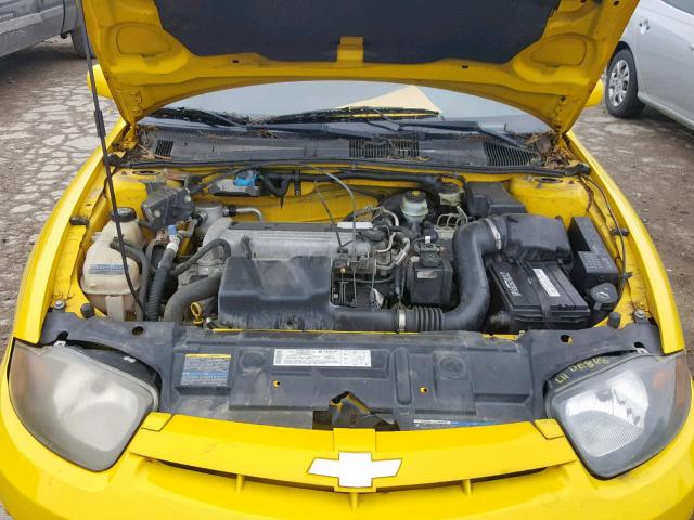 1G1JH12FX47297272 - 2004 CHEVROLET CAVALIER L YELLOW photo 7