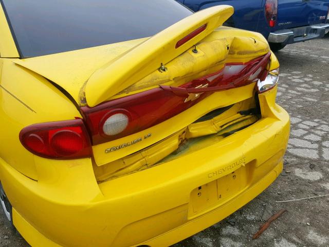 1G1JH12FX47297272 - 2004 CHEVROLET CAVALIER L YELLOW photo 9