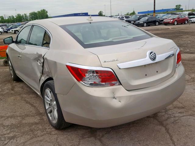 1G4GC5EG3AF117235 - 2010 BUICK LACROSSE C GOLD photo 3