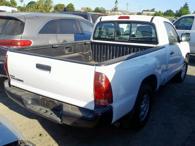 5TFNX4CN9CX014135 - 2012 TOYOTA TACOMA WHITE photo 4