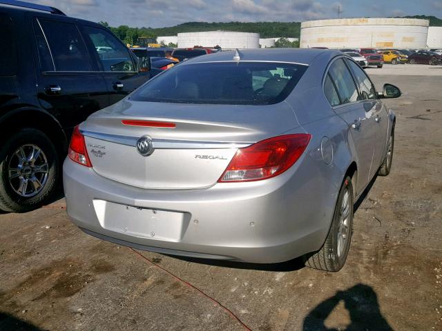 2G4GS5ER7D9164527 - 2013 BUICK REGAL PREM SILVER photo 4