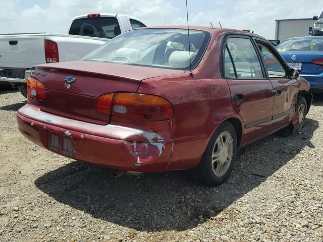 1Y1SK5485YZ400946 - 2000 CHEVROLET GEO PRIZM RED photo 4