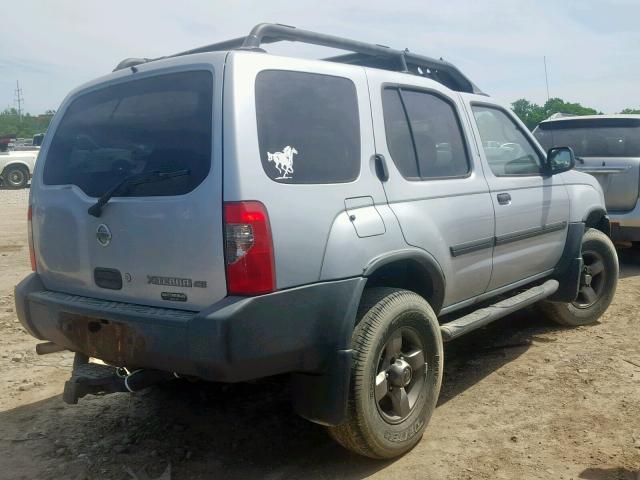 5N1ED28Y12C600927 - 2002 NISSAN XTERRA XE SILVER photo 4