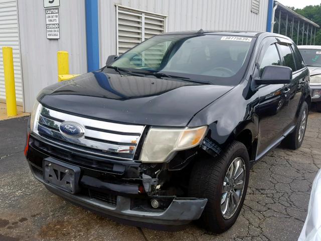 2FMDK48C38BA59535 - 2008 FORD EDGE SEL BLACK photo 2