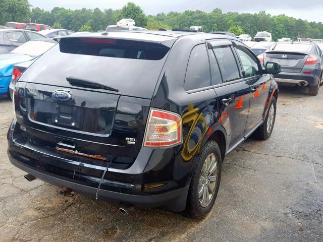 2FMDK48C38BA59535 - 2008 FORD EDGE SEL BLACK photo 4