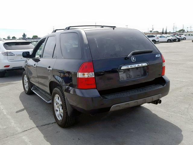 2HNYD18882H515179 - 2002 ACURA MDX TOURIN BLACK photo 3