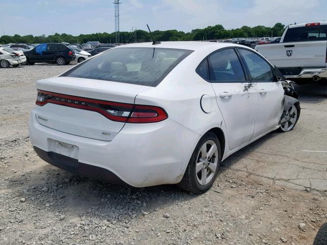 1C3CDFBB1FD236763 - 2015 DODGE DART SXT WHITE photo 4