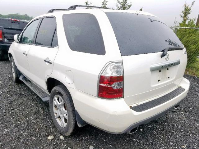 2HNYD18694H536088 - 2004 ACURA MDX TOURIN WHITE photo 3