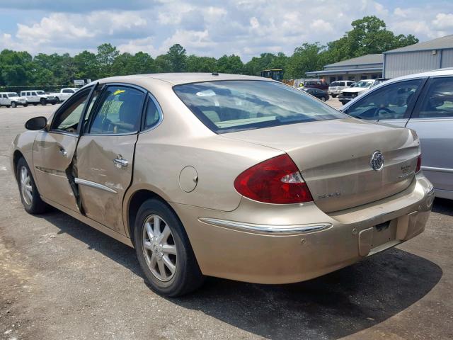 2G4WD562951276978 - 2005 BUICK LACROSSE C GOLD photo 3