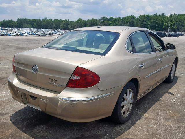 2G4WD562951276978 - 2005 BUICK LACROSSE C GOLD photo 4