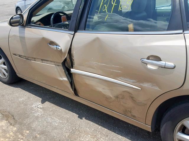 2G4WD562951276978 - 2005 BUICK LACROSSE C GOLD photo 9