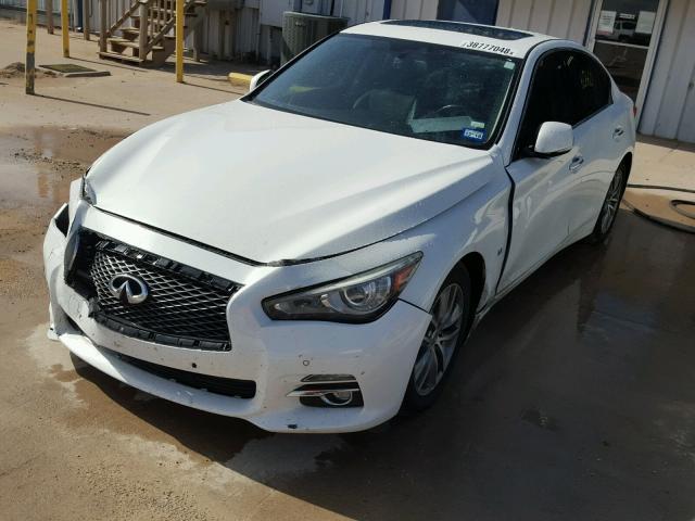 JN1BV7AP2EM681831 - 2014 INFINITI Q50 BASE WHITE photo 2