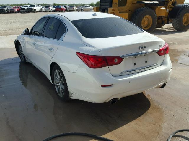 JN1BV7AP2EM681831 - 2014 INFINITI Q50 BASE WHITE photo 3