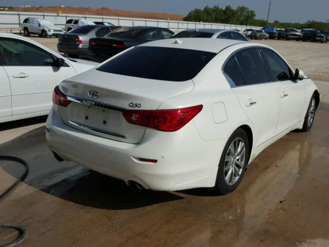 JN1BV7AP2EM681831 - 2014 INFINITI Q50 BASE WHITE photo 4