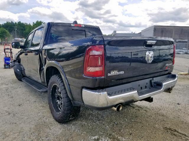 1C6SRFJT8KN527615 - 2019 RAM 1500 LARAM BLACK photo 3