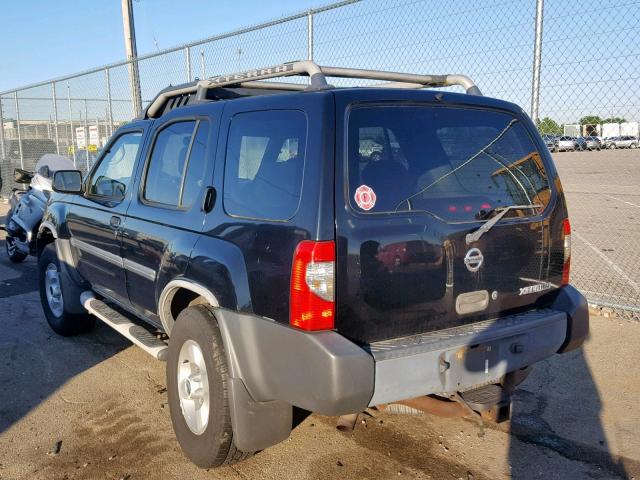 5N1ED28Y33C648947 - 2003 NISSAN XTERRA XE BLACK photo 3