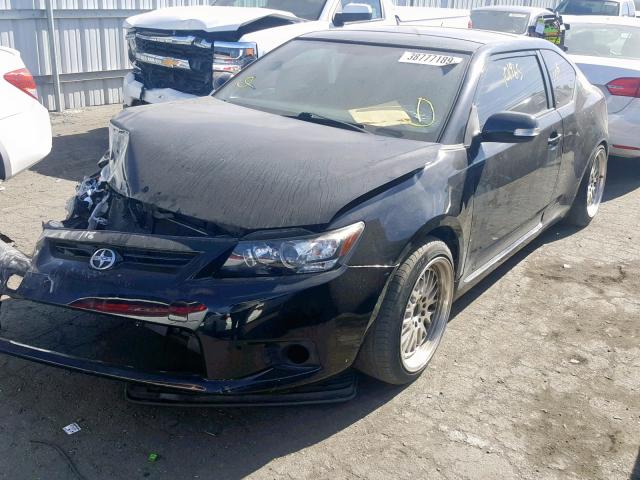 JTKJF5C71C3037191 - 2012 TOYOTA SCION TC შავი ფოტო 2
