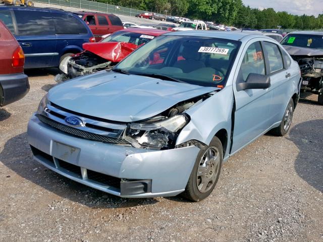 1FAHP34N78W280889 - 2008 FORD FOCUS S/SE BLUE photo 2