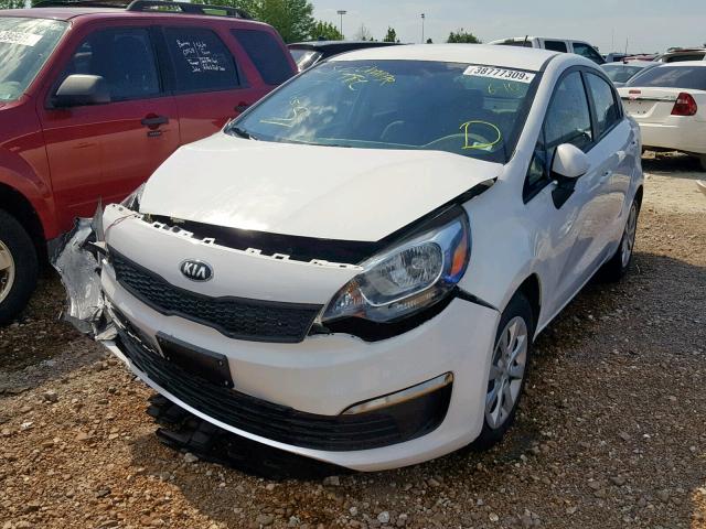 KNADM4A31H6100104 - 2017 KIA RIO LX WHITE photo 2