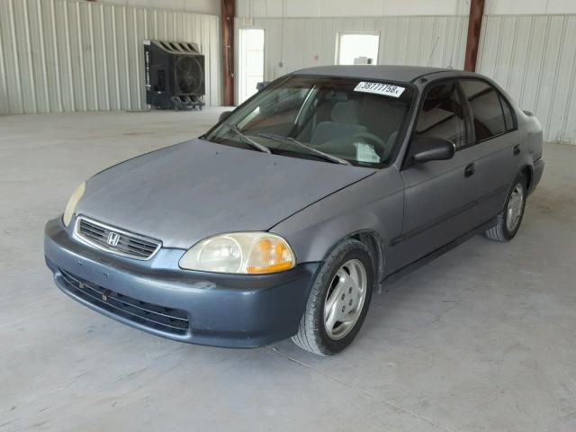 1HGEJ6621VL018304 - 1997 HONDA CIVIC DX GRAY photo 2