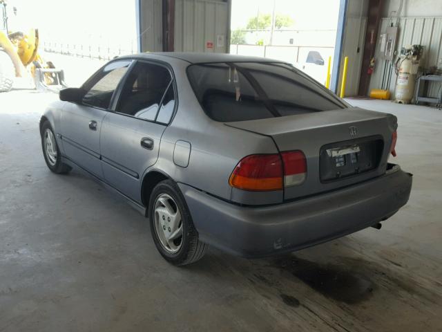 1HGEJ6621VL018304 - 1997 HONDA CIVIC DX GRAY photo 3