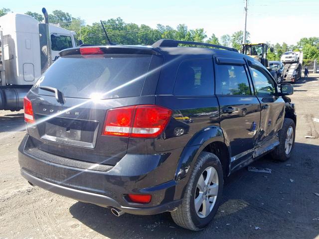 3D4PG1FG9BT547409 - 2011 DODGE JOURNEY MA BLACK photo 4