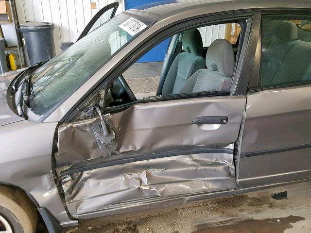 1HGES16485L023632 - 2005 HONDA CIVIC DX GRAY photo 9