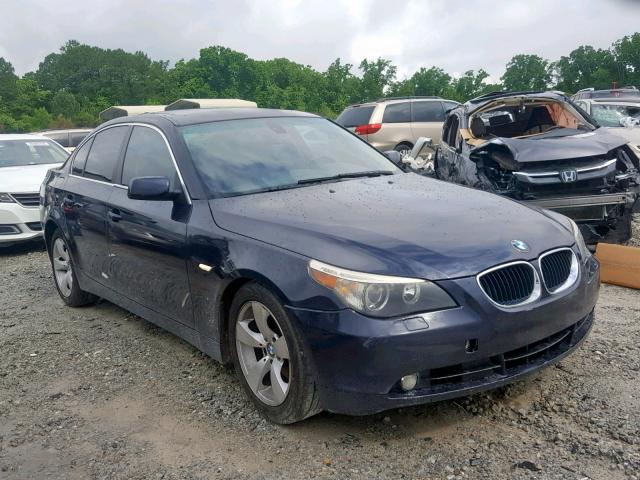 WBANE53576CK84646 - 2006 BMW 525 I BLUE photo 1