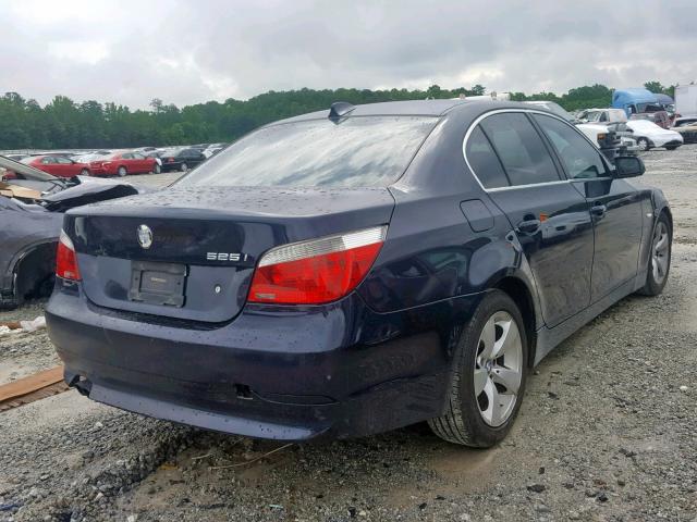 WBANE53576CK84646 - 2006 BMW 525 I BLUE photo 4