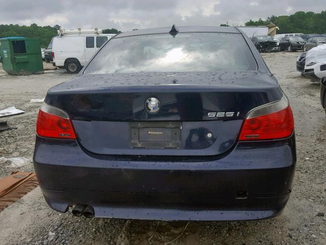 WBANE53576CK84646 - 2006 BMW 525 I BLUE photo 9