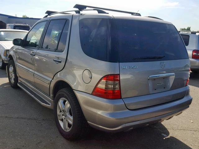 4JGAB57E55A532533 - 2005 MERCEDES-BENZ ML 350 SILVER photo 3