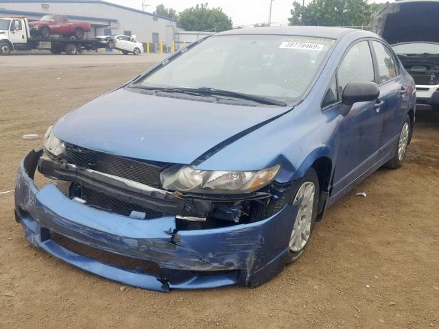 2HGFA1F38BH535690 - 2011 HONDA CIVIC VP BLUE photo 2