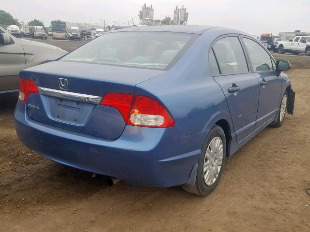 2HGFA1F38BH535690 - 2011 HONDA CIVIC VP BLUE photo 4