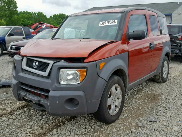 5J6YH28614L022331 - 2004 HONDA ELEMENT EX ORANGE photo 2