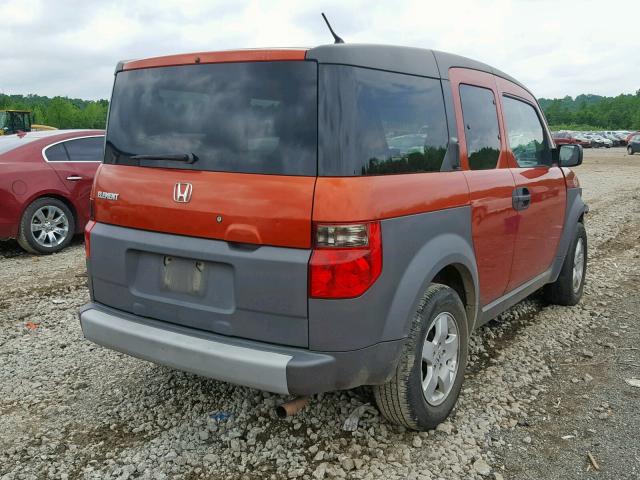 5J6YH28614L022331 - 2004 HONDA ELEMENT EX ORANGE photo 4