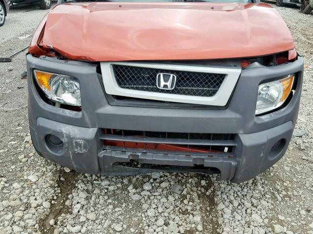 5J6YH28614L022331 - 2004 HONDA ELEMENT EX ORANGE photo 7