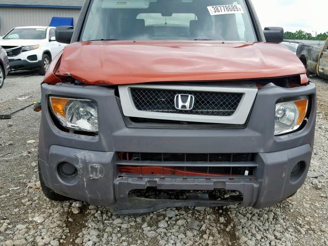 5J6YH28614L022331 - 2004 HONDA ELEMENT EX ORANGE photo 9