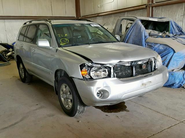 JTEGP21AX50067236 - 2005 TOYOTA HIGHLANDER SILVER photo 1