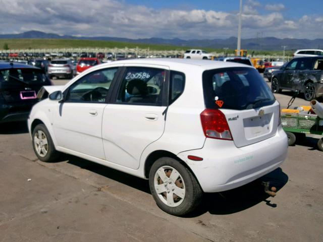 KL1TD66637B735321 - 2007 CHEVROLET AVEO BASE Ağ foto 3