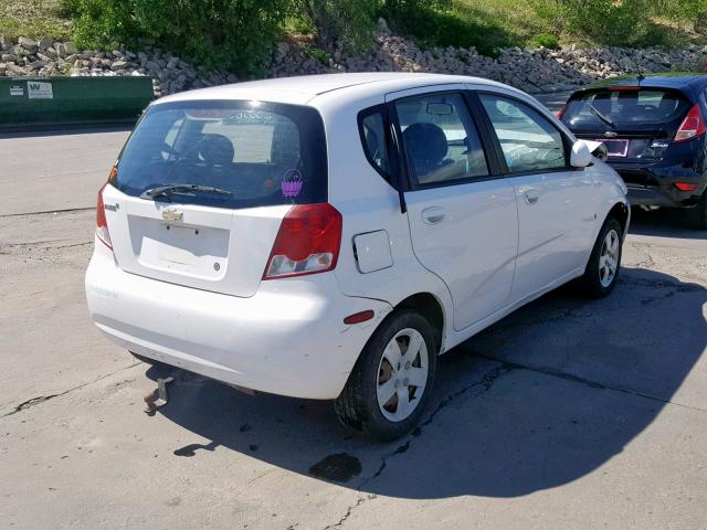 KL1TD66637B735321 - 2007 CHEVROLET AVEO BASE Ağ foto 4