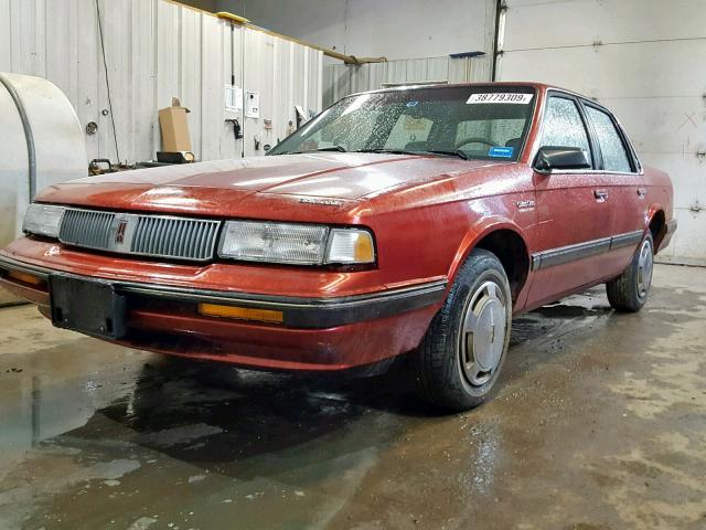 2G3AL54N5M2340845 - 1991 OLDSMOBILE CUTLASS CI MAROON photo 2