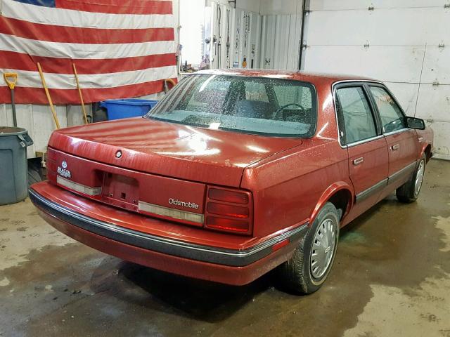 2G3AL54N5M2340845 - 1991 OLDSMOBILE CUTLASS CI MAROON photo 4