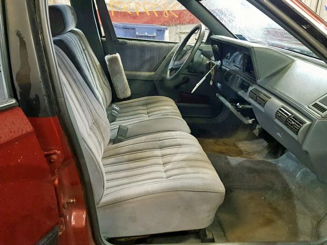 2G3AL54N5M2340845 - 1991 OLDSMOBILE CUTLASS CI MAROON photo 5