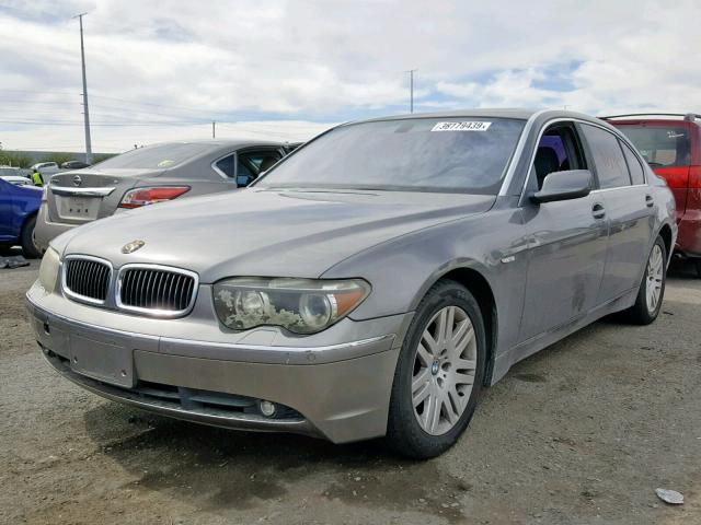 WBAGN63442DR07876 - 2002 BMW 745 LI GRAY photo 2