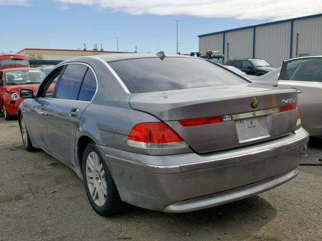 WBAGN63442DR07876 - 2002 BMW 745 LI GRAY photo 3